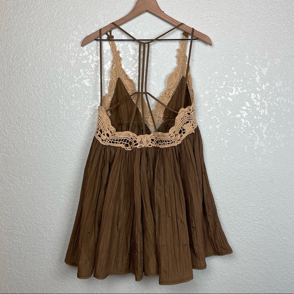 Free People Breathless Mini Slip Dress in Martini Small - Picture 4 of 7